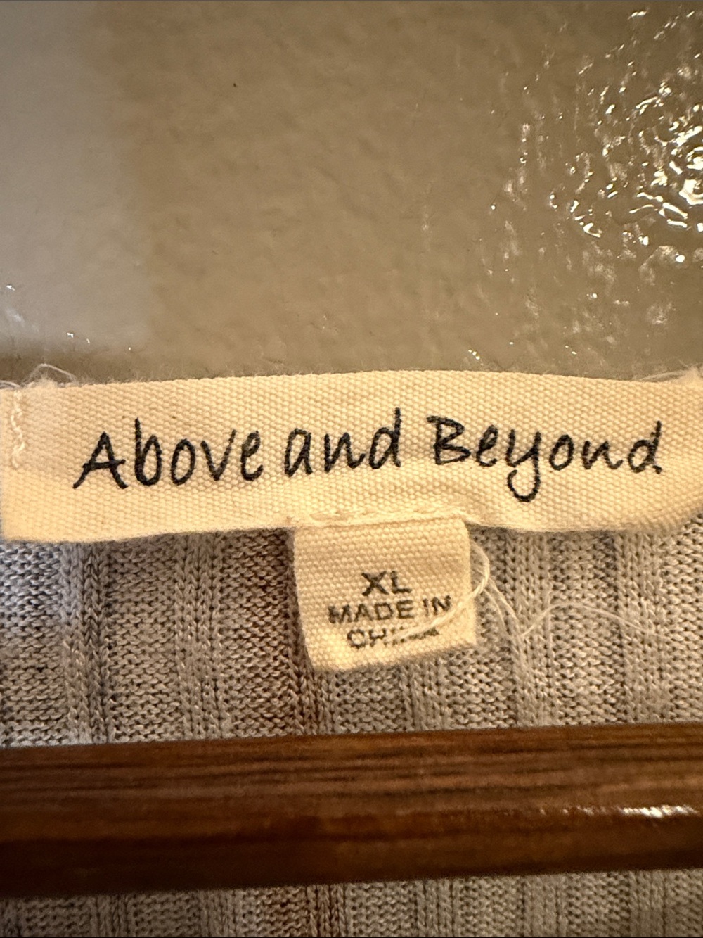 Above and Beyond XL Striped Twist Front Button Shoulder Knit Top - Picture 4 of 6